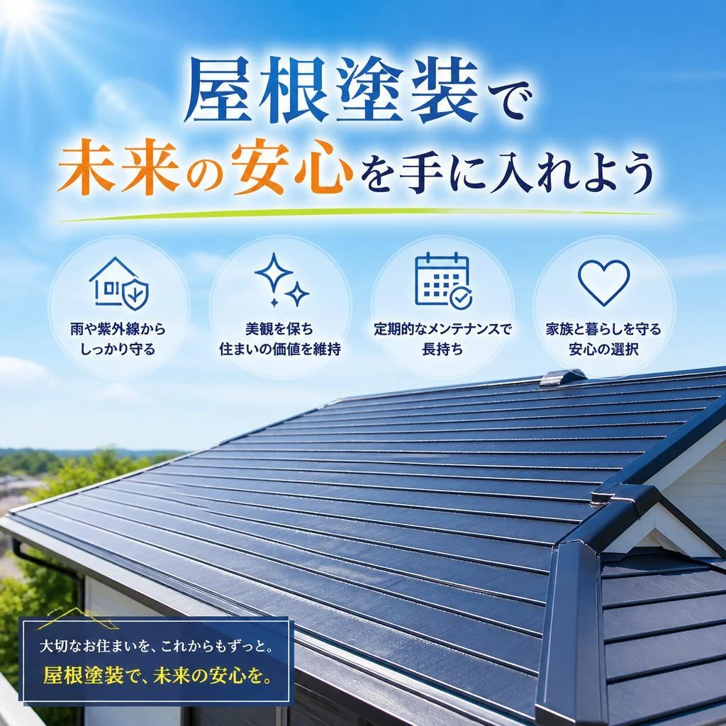 屋根塗装で未来の安心を手に入れよう